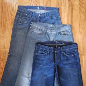 7 for All Mankind lot - 3 pairs of Jean's 👖👖👖